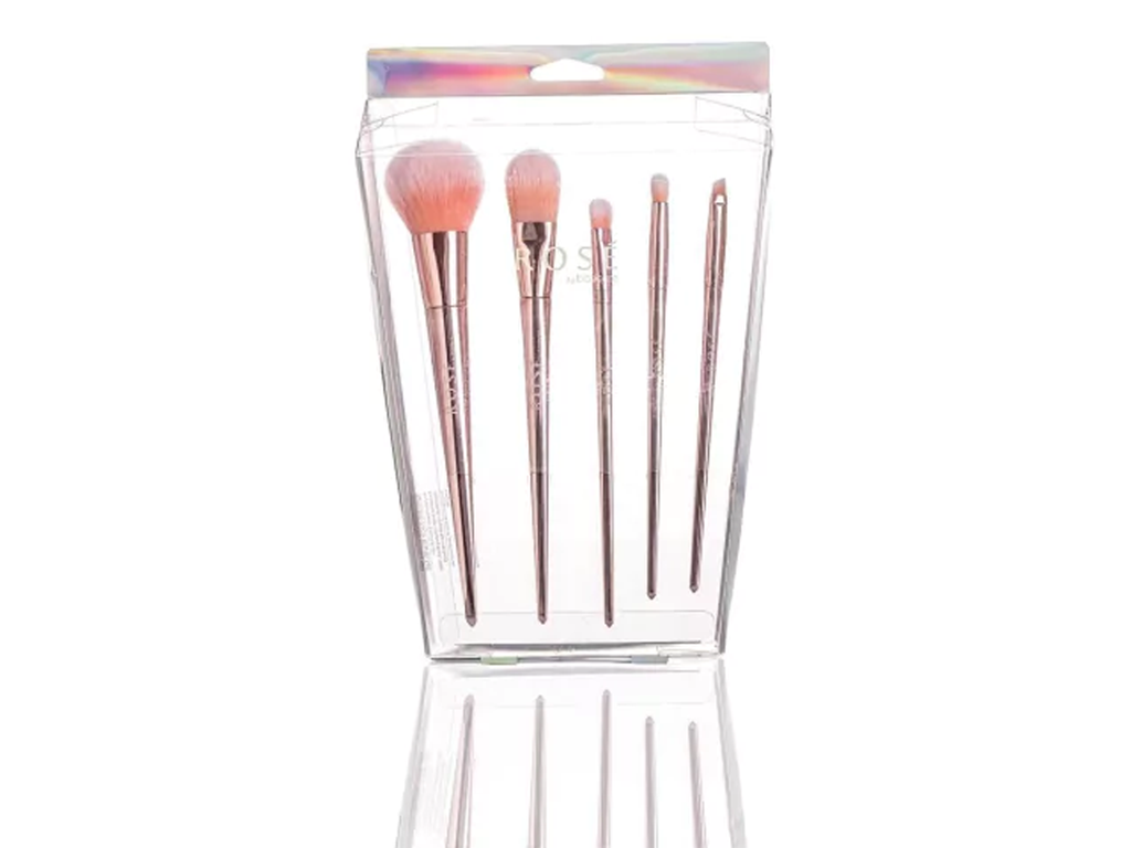 ROSÉ Set de Brochas: Polvo | Base | Sombra de ojos | Contorno de Ojos | Delineador en ángulo BA7121