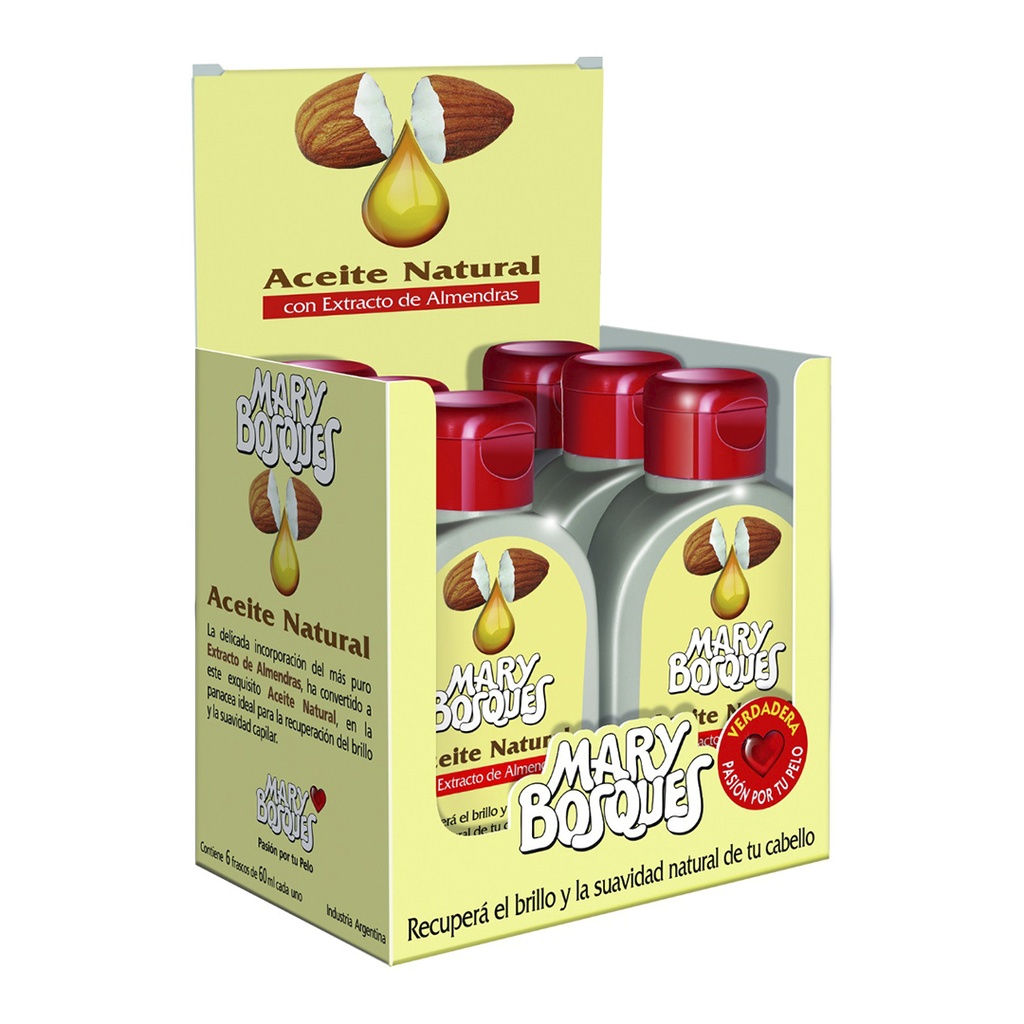 Aceite Natural de Almendras x 6u. MB MB15