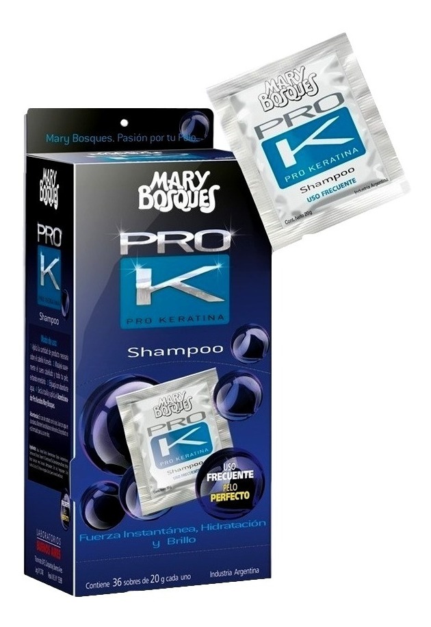 Shampoo Pro K-keratina Sachetera x36un. MB MB67