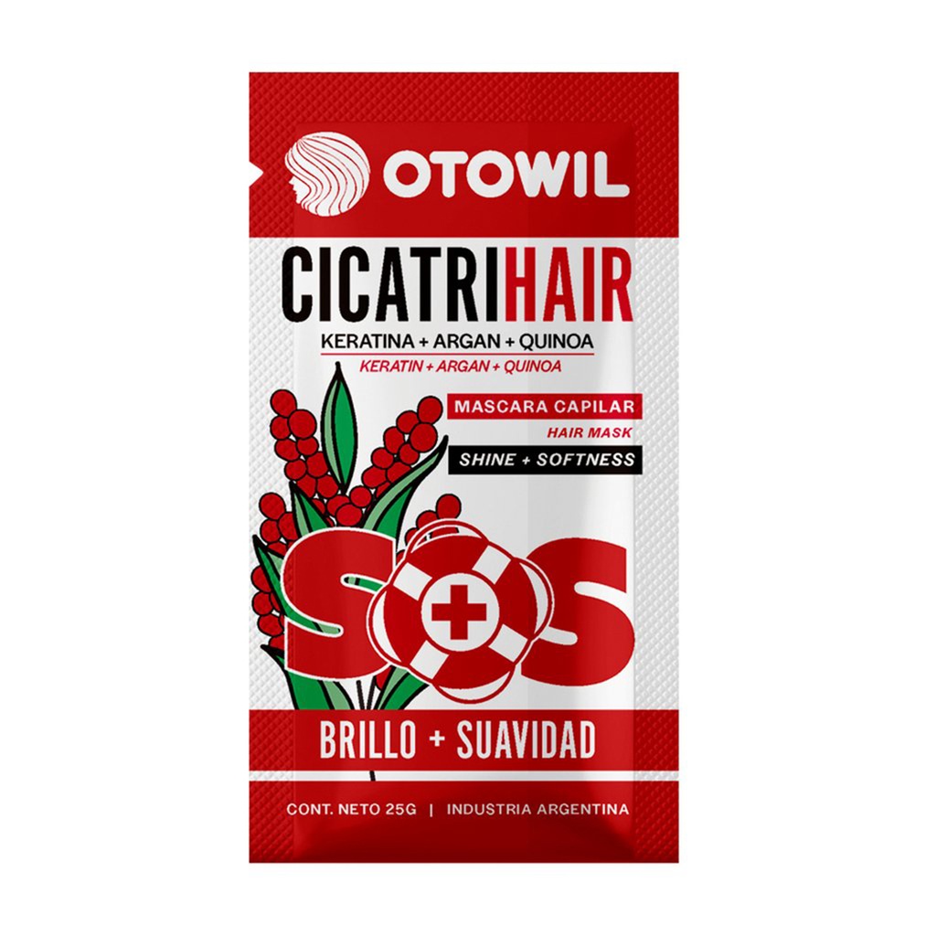 Cicatrihair -Keratina y Argan | Sobre x25g | Caja x24u. OC36