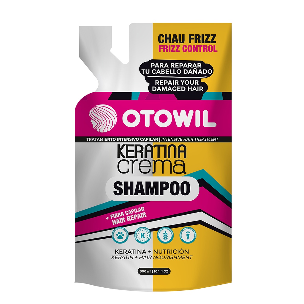 Keratina en Crema - Shampoo Tratamiento Reparador | Doypack x 250 grs.  OC177