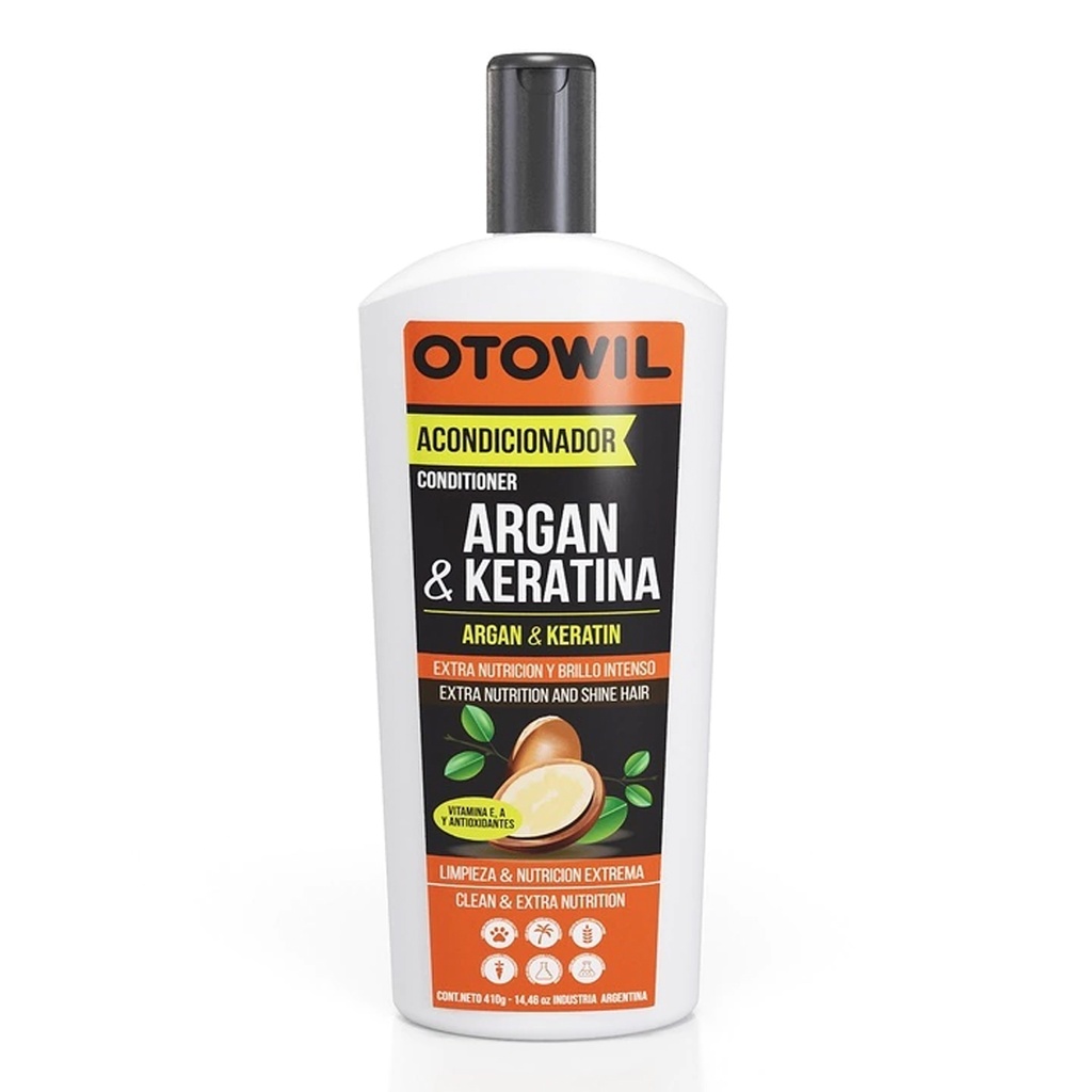 Crema Capilar de Argán & Keratina | Acondicionador x 410ml.   OC191