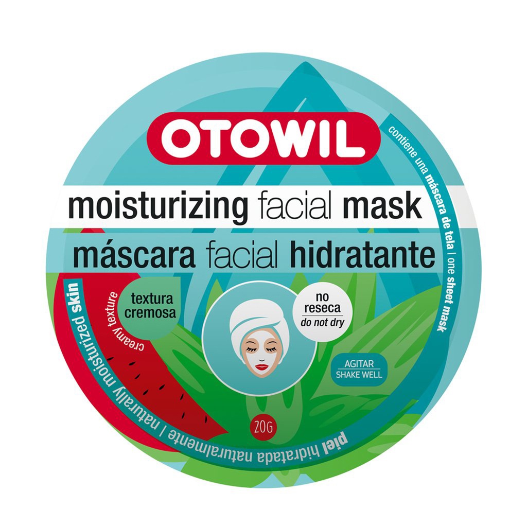 Máscara Facial Tela - Hidratante | Sachet x20g | Caja x 12u. OC86