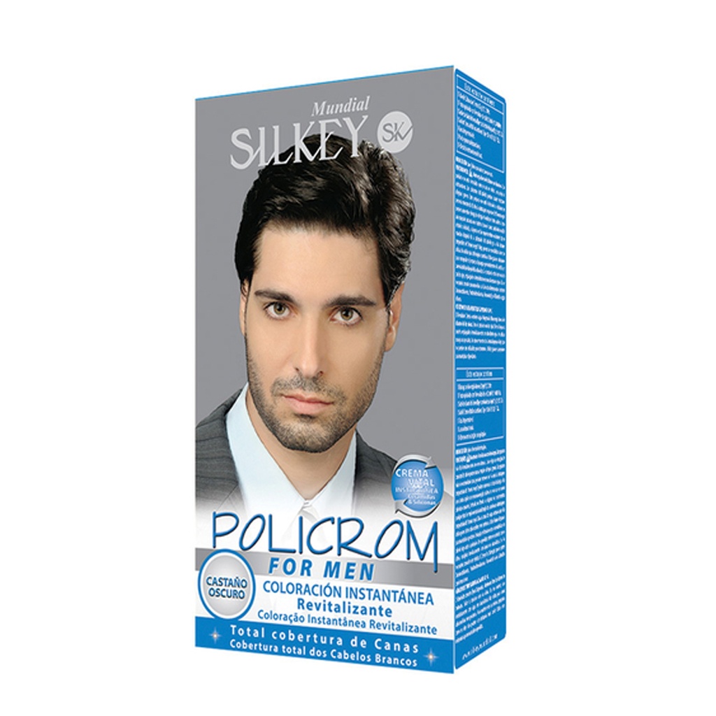 CASTAÑO OSCURO POLICROM FOR MEN KIT SK250.CO