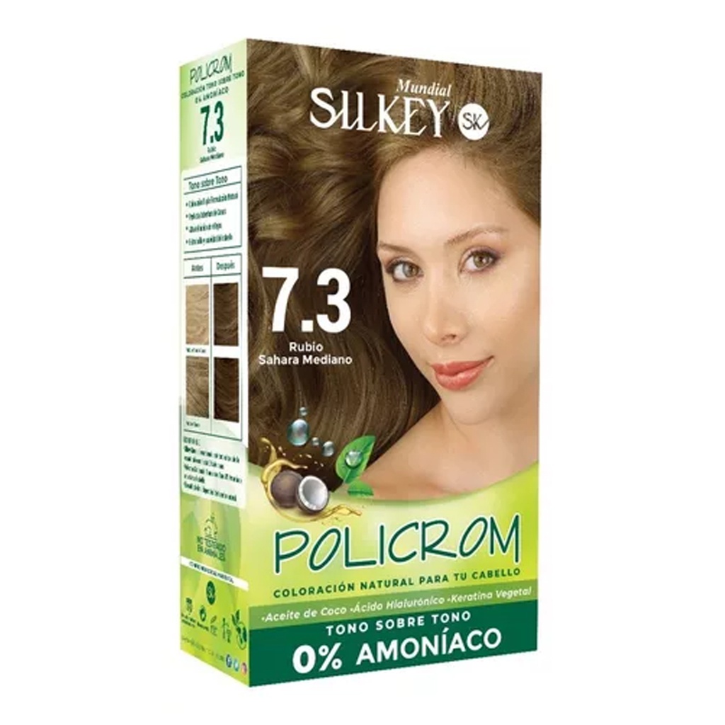 RUBIO SAHARA MEDIANO POLICROM SIN AMONIACO KIT SK41.7.3