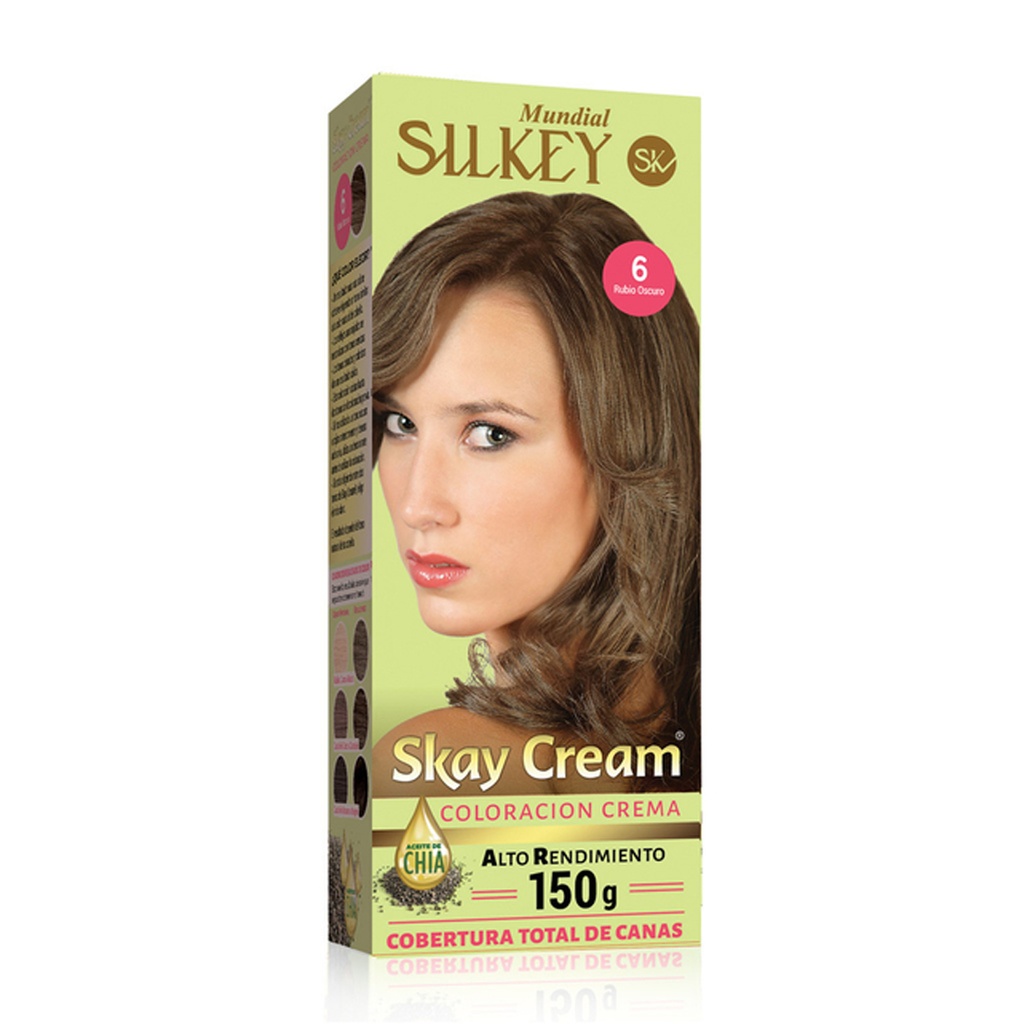 RUBIO OSCURO SKAY CREAM ALTO RENDIMIENTO KIT SK55.6