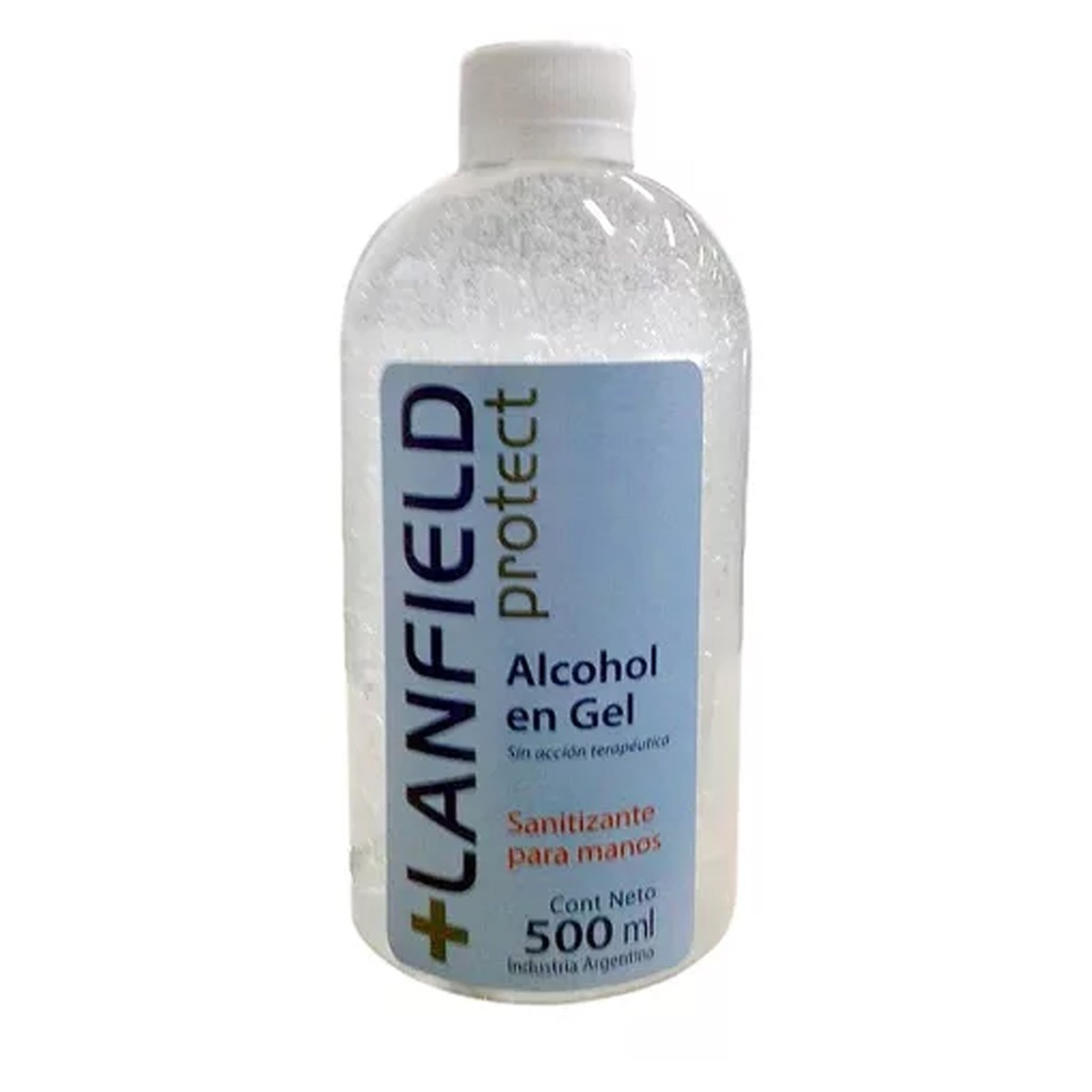 Alcohol en gel Lanfield x 500 ml.  (Repuesto con Tapa) VID702