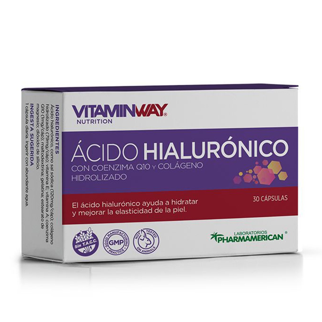 ÁCIDO HIALURÓNICO VITAMIN WAY - Estuche x 30 cápsulas AQ19