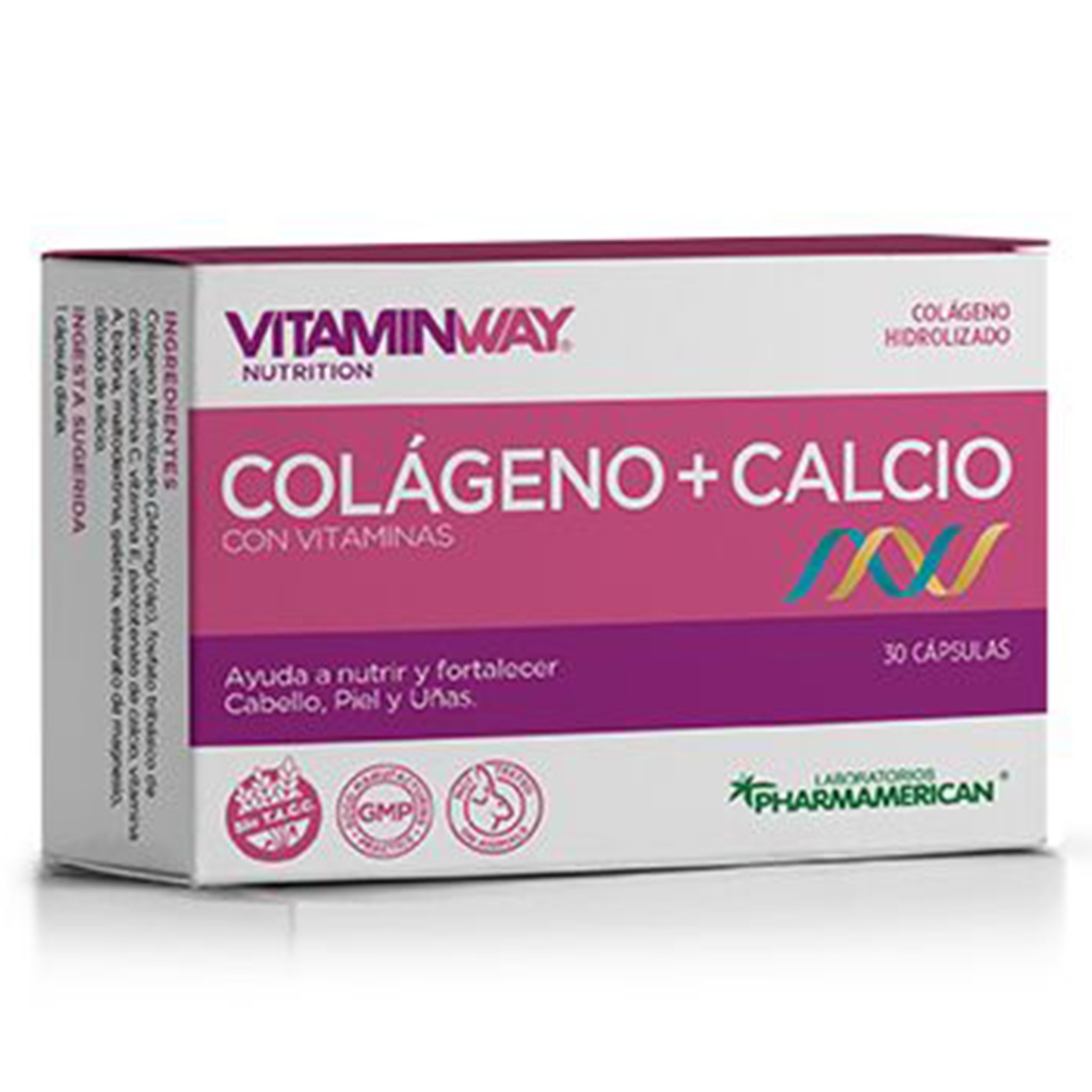 COLÁGENO + CALCIO VITAMIN WAY - Estuche x 30 cápsulas AQ56