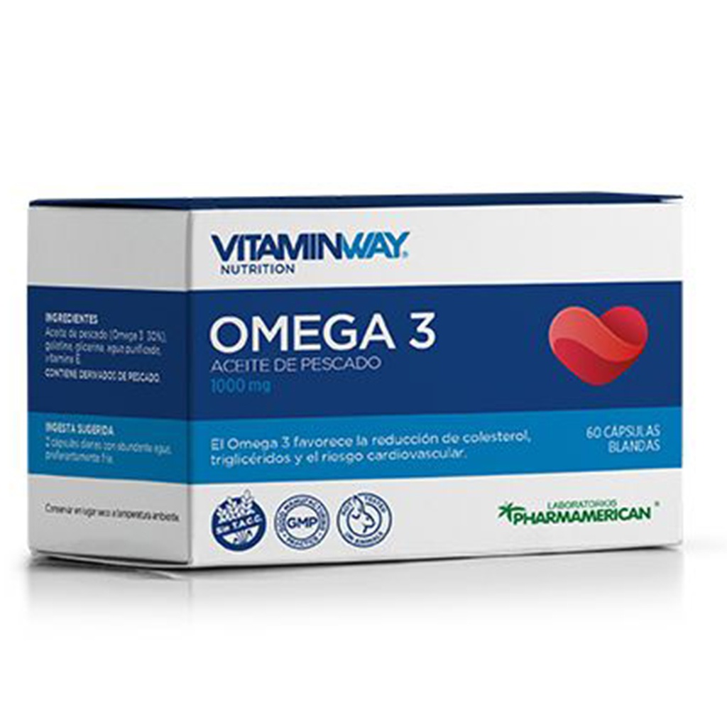 OMEGA 3 VITAMIN WAY - Estuche x 60 cápsulas AQ109