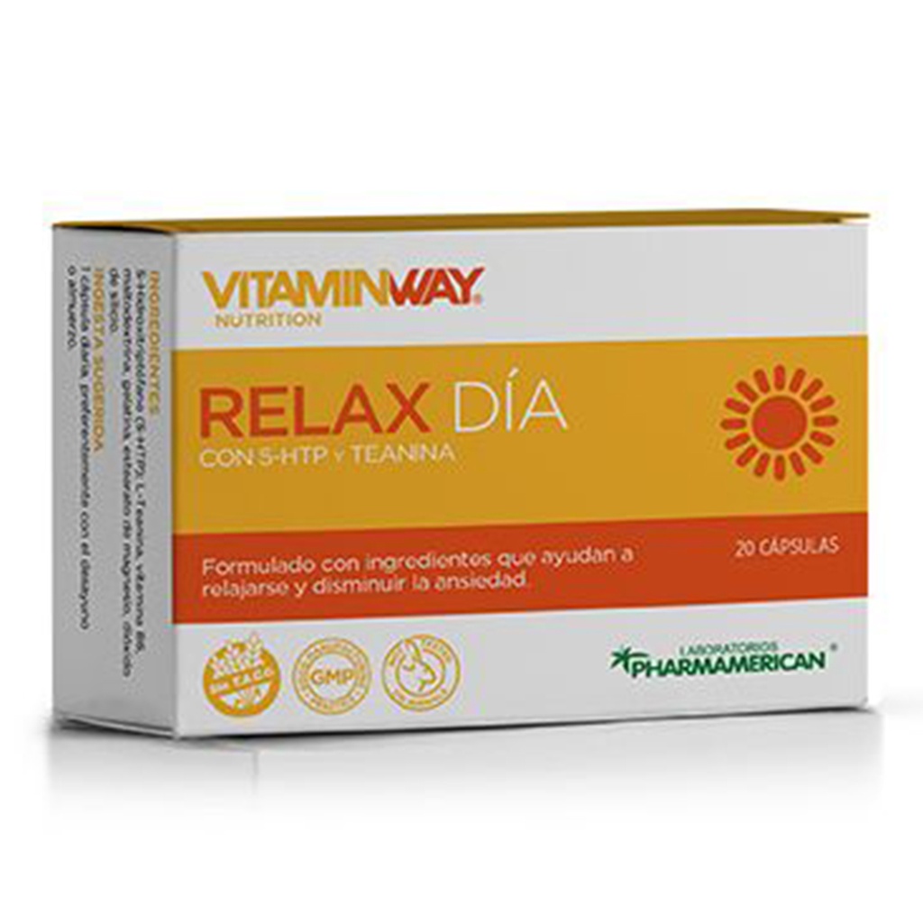 RELAX DÍA VITAMIN WAY - Estuche x 20 cápsulas AQ117