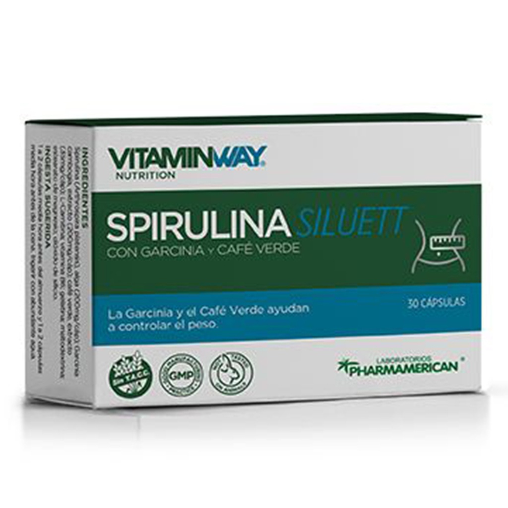 SPIRULINA SILUETT VITAMIN WAY - Estuche x 30 cápsulas AQ127