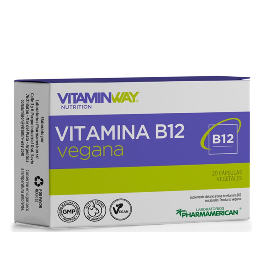 VITAMINA B12 VEGANA X 20 CAP. AQ164