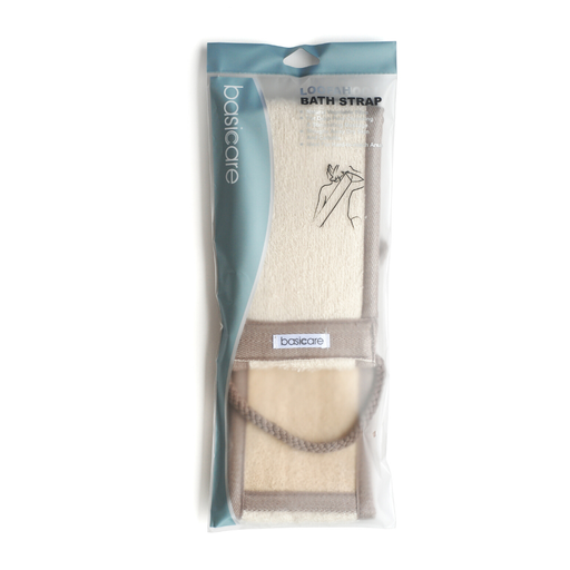 [BA2186] Correa de baño vegetal y toalla (beige) BA2186