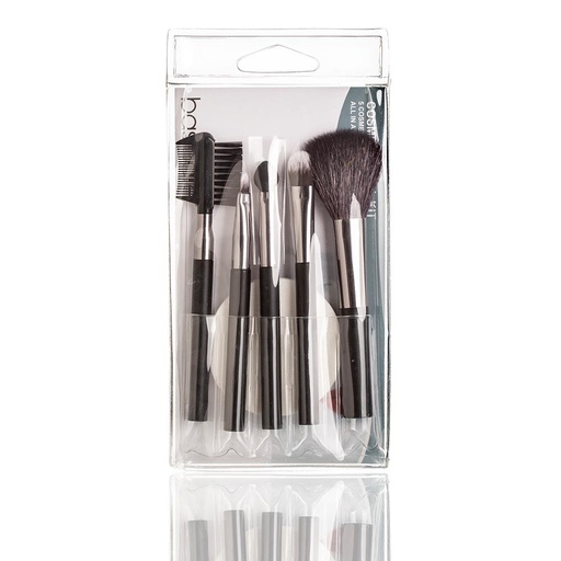 [BA1068] Set Cepillos Cosméticos - 5 Piezas 11,5 cm. BA1068