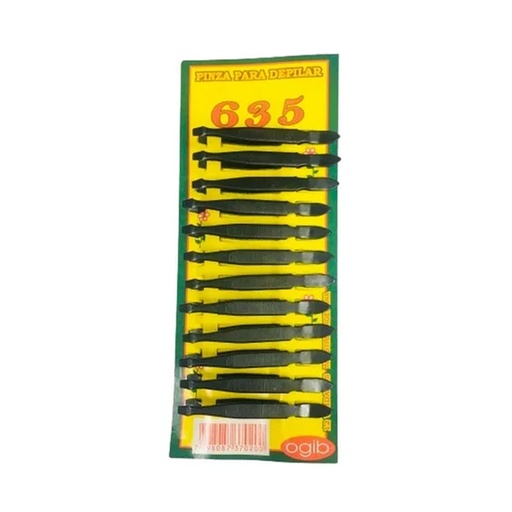 [DW7] DW7 PINZA DEPILAR HUECA NEGRA X12 DW7