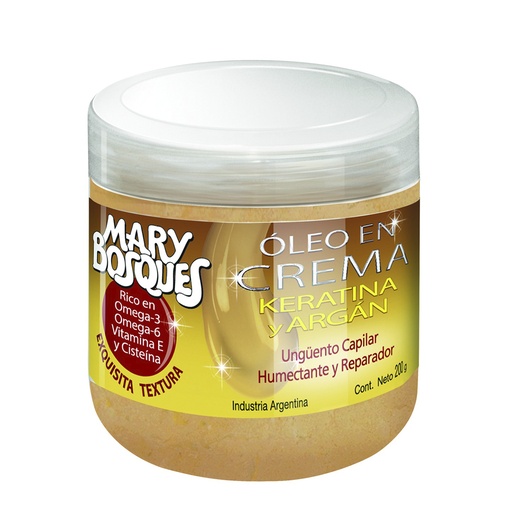 [MB42] Oleo Keratina y Argan en crema pote x200gr. MB MB42