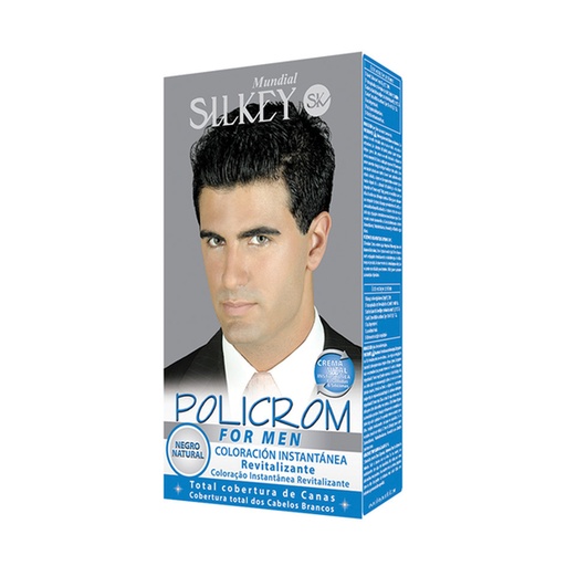 [SK250.NN] NEGRO NATURAL POLICROM FOR MEN KIT SK250.NN