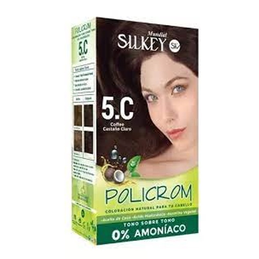 [SK41.5.C] COFFEE CASTAÑO CLARO POLICROM SIN AMONIACO KIT SK41.5.C