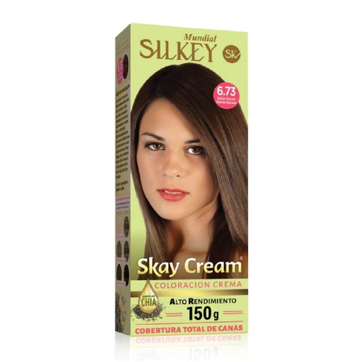 [SK55.6.73] RUBIO OSCURO MARRON DORADO SKAY CREAM ALTO RENDIMIENTO KIT SK55.6.73