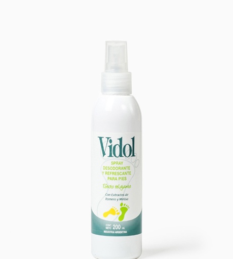 [VID593] Spray Desodorante y Refrescante Pédico Vidol x 200 ml. VID593