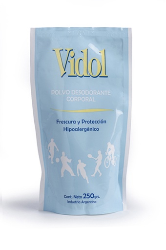 [VID596] Polvo Desodorante Vidol Bolsa x 250 grs. VID596