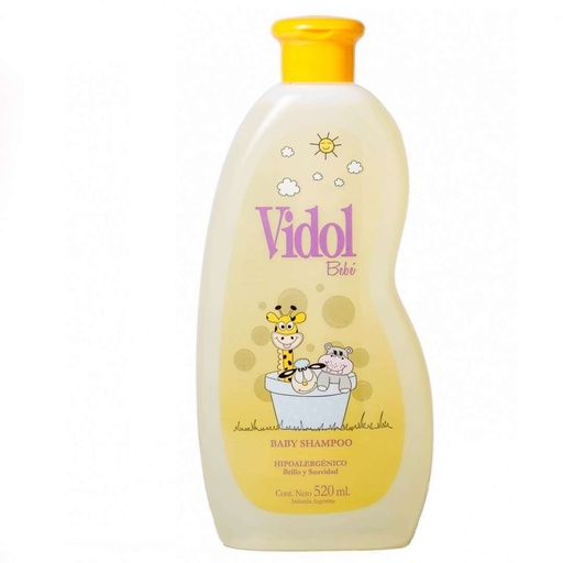 [VID604] Shampoo Vidol Bebé x 500 ml. VID604