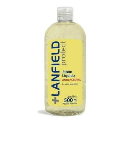 [VID712] Jabon Antibacterial Lanfield x 500 ml.  (Repuesto con Tapa) VID712