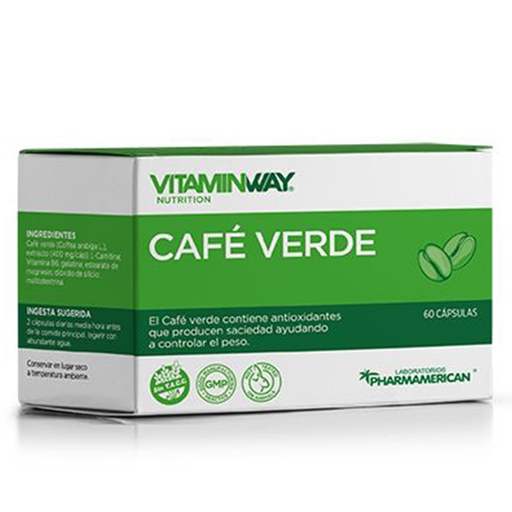 [AQ36] CAFÉ VERDE VITAMIN WAY - Estuche x 60 cápsulas AQ36