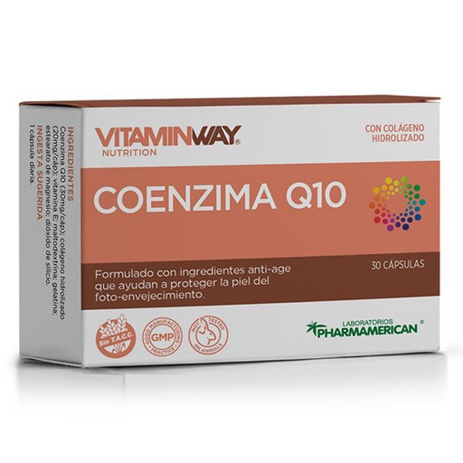 [AQ50] COENZIMA Q10  VITAMIN WAY - Estuche x 30 cápsulas AQ50