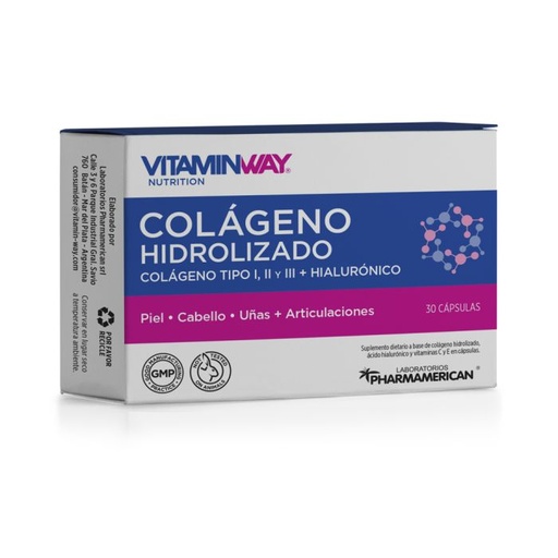 [AQ174] COLAGENO HIDROLIZADO Estuche x 30 cápsulas AQ174