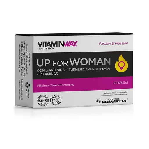 [AQ183] UP FOR WOMAN VITAMIN WAY - Estuche x 30 cápsulas AQ183