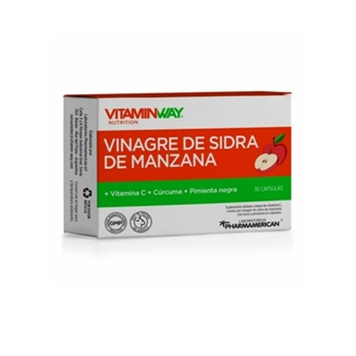 [AQ196] VINAGRE DE SIDRA DE MANZANA VW x 30 cápsulas